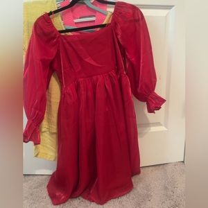 Red boutique dress! Great for game days or senior pics!